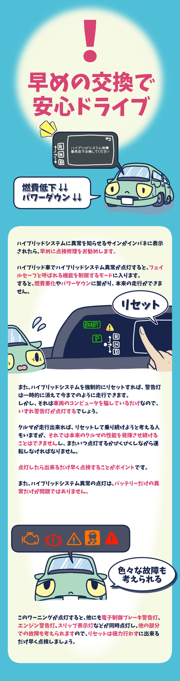 ハイブリッド車のバッテリーが異常 こんな時はどうする 日本ライティングblog